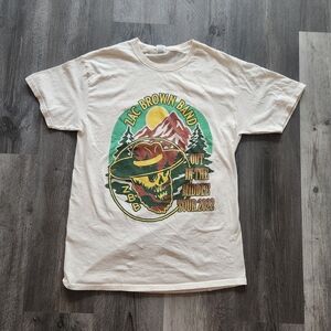 Zac Brown Band 2022 Out In The Middle Tour T-shirt Off-White Women's Size Medium